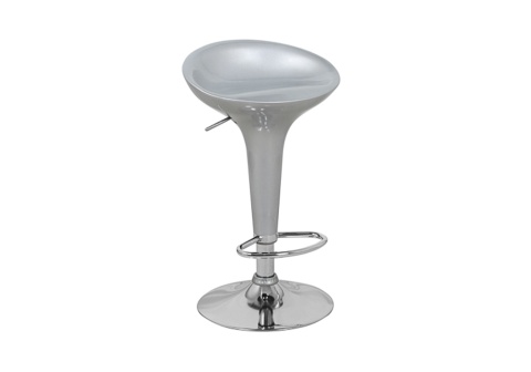 Стул барный Бомба серебро