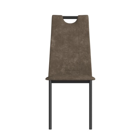 Комплект стульев Орлеан (4 шт), черный велюр коричневый