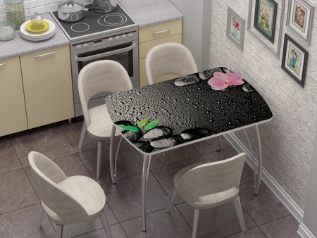 Стол Обеденный Бочонок Фотопечать (Ш-1100 х Г-700 х В-760 мм)/Разные Цвета