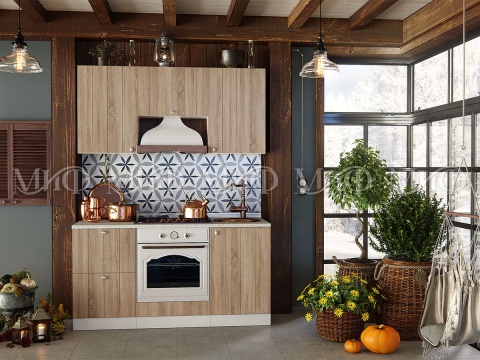 Кухонный Гарнитур Техас-1 МДФ Сонома 1600/1700/1800/2000 мм