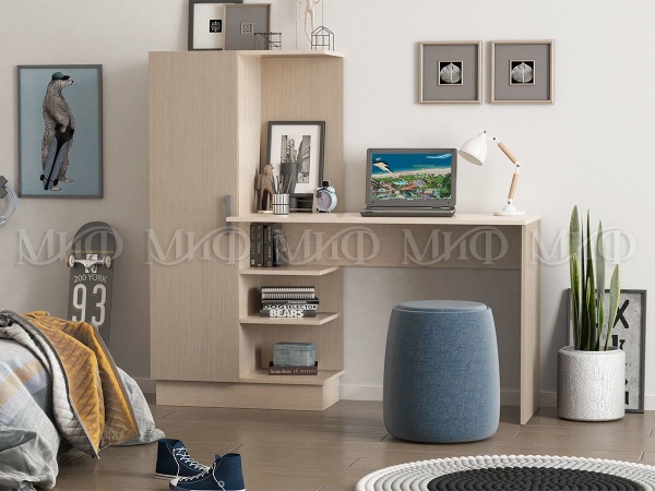 Письменный Стол  №1 Разные Цвета/Ш-1450 x В-1350 x Г-500 мм